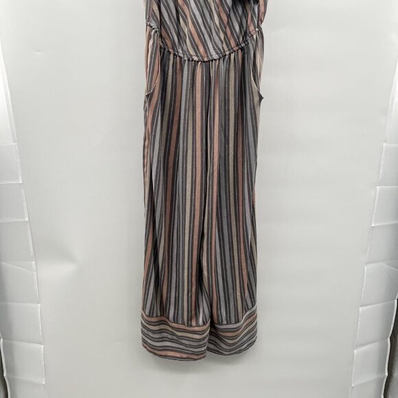 Xhilaration Women's Sleeveless Striped Wide Leg Jumpsuit Size Small Pockets - Picture 5 of 9